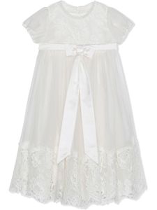 Dolce & Gabbana Kids robe en dentelle - Blanc