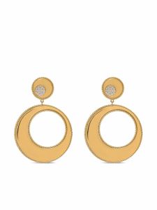 Roberto Coin boucles d'oreilles Circle en or 18ct ornées de diamants