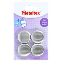 Metaltex Magneten Rond 4 Stuks RVS - thumbnail