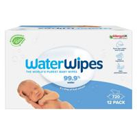 WaterWipes - Billendoekjes - Gevoelige huid - 12 x 60 stuks - 99,9% Water - Plastic vrij