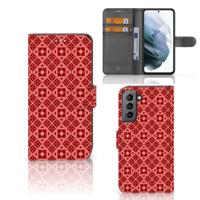 Samsung Galaxy S21 FE | Telefoon Hoesje | Batik Rood