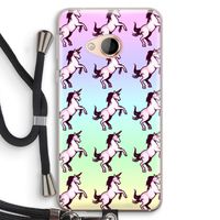 Musketon Unicorn: HTC U Play Transparant Hoesje met koord