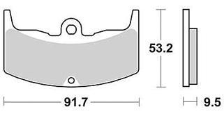 TRW Brake pad mcb 543 organic standard