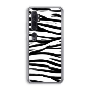 Zebra pattern: Xiaomi Mi Note 10 Transparant Hoesje