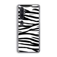 Zebra pattern: Xiaomi Mi Note 10 Transparant Hoesje