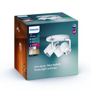 Philips Strakke opbouwspot Byrl 3-lichts wit 5067331P0