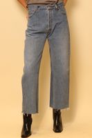 re/done Re/Done - Levis High Rise Wide Leg Crop Jeans - donkerblauw - thumbnail