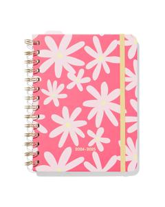 HEMA Schoolagenda 24/25 Met Spiraal 19x14.5 Bloemen