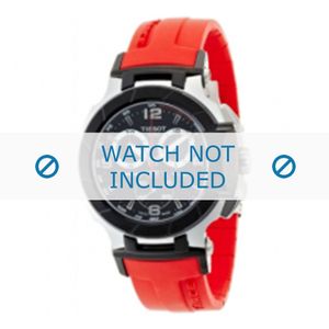 Horlogeband Tissot T048.417.A T-Race / T610029689 Rubber Rood 21mm
