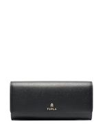 Furla portefeuille en cuir à plaque logo - Noir