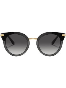 Dolce & Gabbana Eyewear lunettes de soleil à monture ronde - Noir