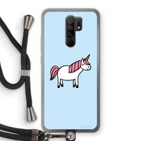 Eenhoorn: Xiaomi Redmi 9 Transparant Hoesje met koord