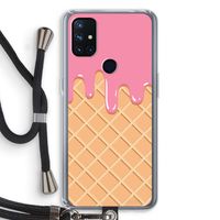 Ice cream: OnePlus Nord N10 5G Transparant Hoesje met koord