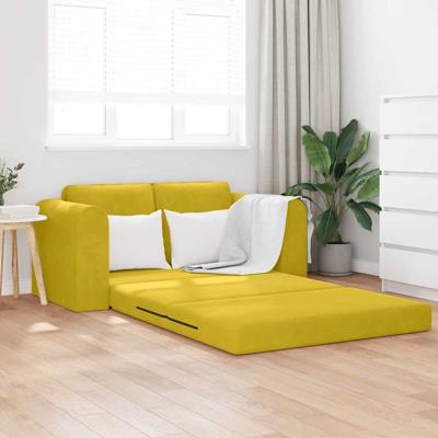 Slaapbank Geel 148 x 71 x 83 cm Fluweel