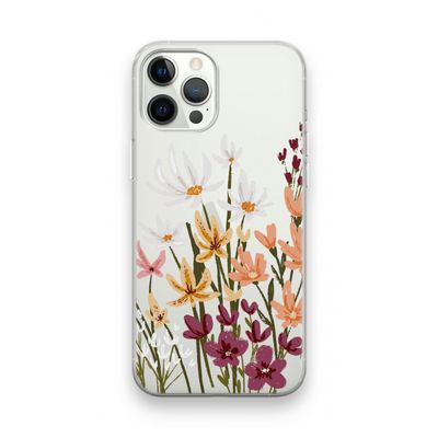 Painted wildflowers: iPhone 12 Pro Transparant Hoesje