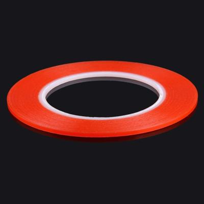 3mm breedte 3M dubbelzijdig zelfklevend Sticker Tape voor iPhone / Samsung / GSM-HTC Touch Panel reparatie lengte: 25m (rood)