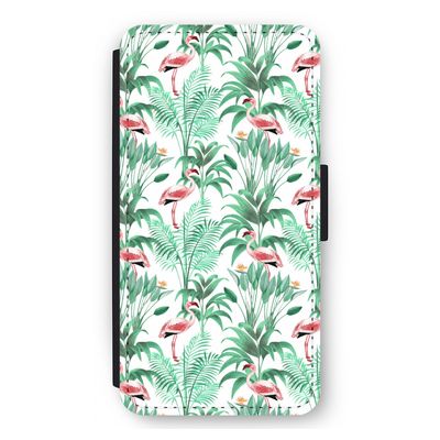 Flamingo bladeren: iPhone 11 Pro Max Flip Hoesje