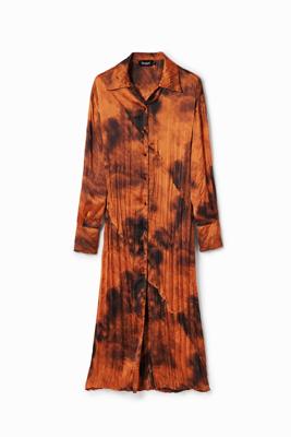 Midi-blousejurk - ORANGE - S