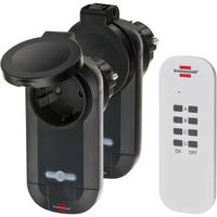 Brennenstuhl Comfort-Line Radiografisch bediende schakelaarset 2x IP44