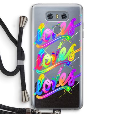 Loves: LG G6 Transparant Hoesje met koord