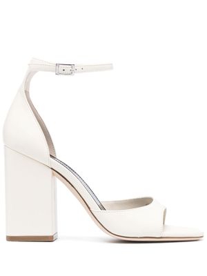 Paris Texas sandales Fida 100 mm en cuir - Blanc