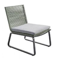 Yoi - Kome lounge chair alu dark grey/rope green/akarui - thumbnail
