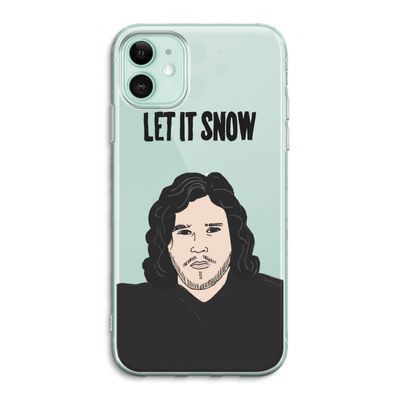 Let It Snow: iPhone 11 Transparant Hoesje