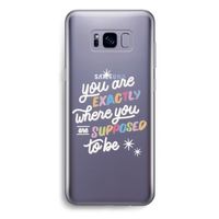 Right Place: Samsung Galaxy S8 Plus Transparant Hoesje