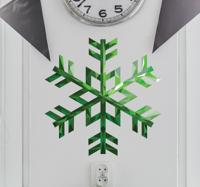 Muursticker smaragden sneeuwvlok