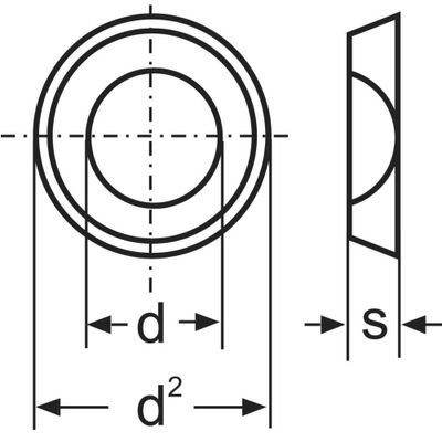 Onderlegring 5.3 mm 10 mm Staal Verzinkt 100 stuk(s) TOOLCRAFT A5,3 D125:A2K 194701