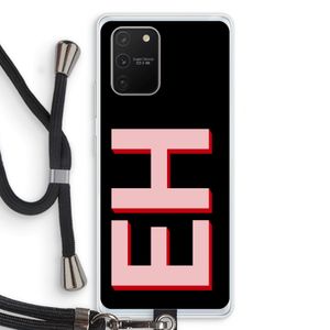 Monogram: Samsung Galaxy S10 Lite Transparant Hoesje met koord