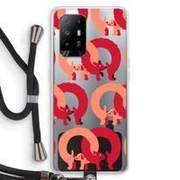 Dogs: Oppo A95 5G Transparant Hoesje met koord
