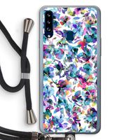 Hibiscus Flowers: Samsung Galaxy A20s Transparant Hoesje met koord