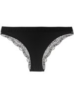 Karl Lagerfeld lot de deux culottes à bordure en dentelle - Noir - thumbnail