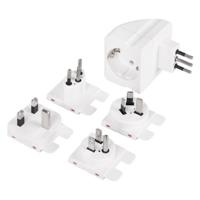 Q-lINK Adapter reisstekker randaarde AU/IT/ZW/UK/US