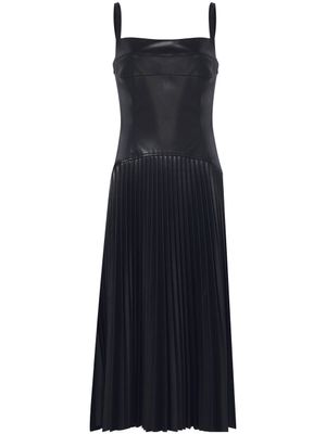 Proenza Schouler White Label robe plissée à taille basse - Noir
