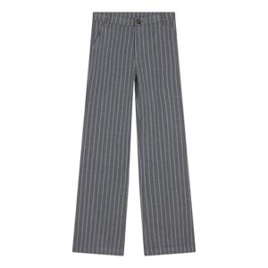 Indian Blue Jeans Meisjes pantalon broek wide fit krijtstreep - Steen grijs