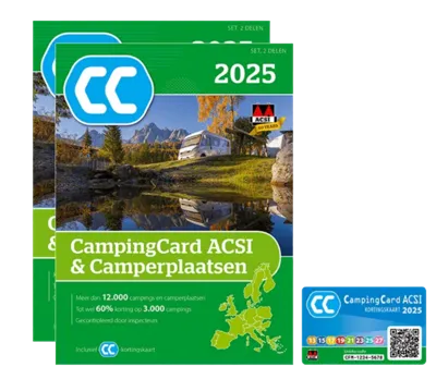 Acsi ACSI CampingCard & Camperplaatsen 2025