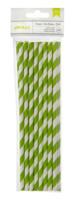 American Crafts • paper straws 4 cricket stripe