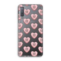 Chicks before dicks: Samsung Galaxy A7 (2018) Transparant Hoesje