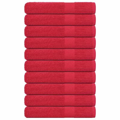VidaXL Saunahanddoeken 10 st 80x200 cm 360 g/m² 100% katoen rood