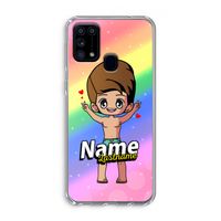 Chibi Maker man: Samsung Galaxy M31 Transparant Hoesje