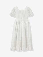 Lange jurk voor meisjes wit