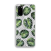 Geometrische jungle: Samsung Galaxy S20 Transparant Hoesje