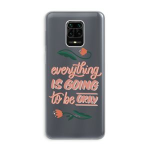 Optimistic flower girl: Xiaomi Redmi Note 9 Pro Transparant Hoesje