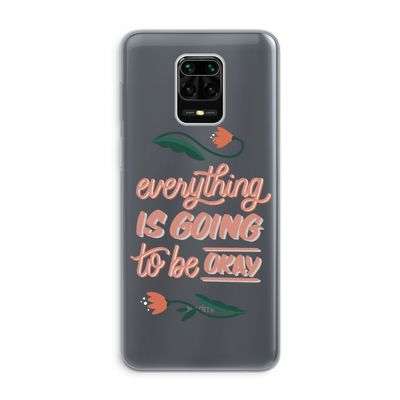 Optimistic flower girl: Xiaomi Redmi Note 9 Pro Transparant Hoesje