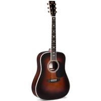 Sigma Guitars SDR-45-SB akoestische western gitaar sunburst met softcase - thumbnail