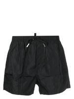 DSQUARED2 short de bain à logo imprimé - Noir