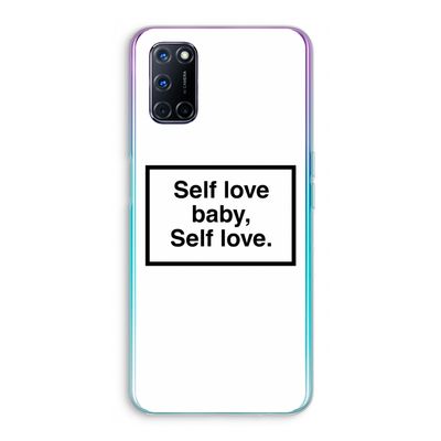 Self love: Oppo A52 Transparant Hoesje