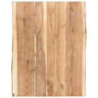 Tafelblad 80x(50-60)x3,8 cm massief acaciahout